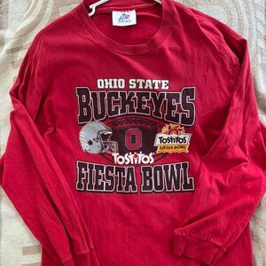 Vintage 1996 Ohio State Buckeyes red long sleeve shirt Size L